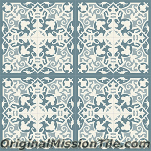 Original Mission Tile Cement Classic Madrid 02 - 8 x 8