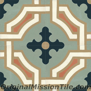 Original Mission Tile Cement Classic Monaco 01 - 8 x 8