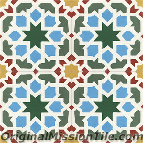 Original Mission Tile Cement Moroccan Morisco - 8 x 8