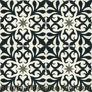Original Mission Tile Cement Contemporary Nantes 01 - 8 x 8