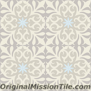 Original Mission Tile Cement Classic Nantes 02 - 8 x 8
