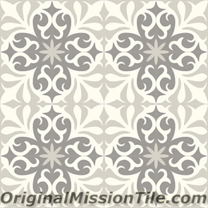 Original Mission Tile Cement Contemporary Nantes 03 - 8 x 8