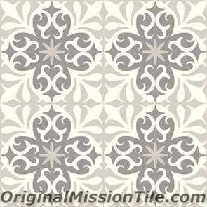 Original Mission Tile Cement Contemporary Nantes 03 - 8 x 8