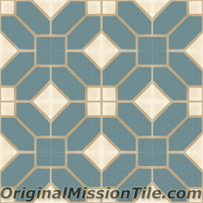 Original Mission Tile Cement Classic Naples 02 - 8 x 8