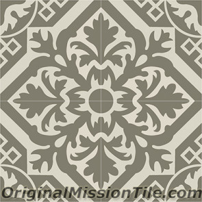 Original Mission Tile Cement Contemporary New Castle 04 - 8 x 8