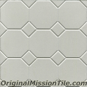 Original Mission Tile Cement Relief Octagonos - 8 x 8