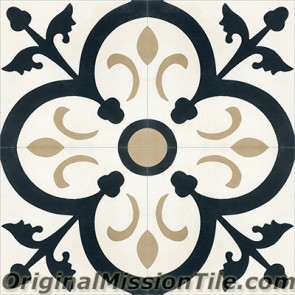 Original Mission Tile Cement Classic Orleans 01 - 8 x 8