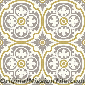 Original Mission Tile Cement Classic Philadelphia SL 04 - 8 x 8