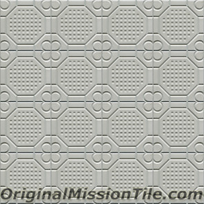 Original Mission Tile Cement Relief San Luis - 8 x 8
