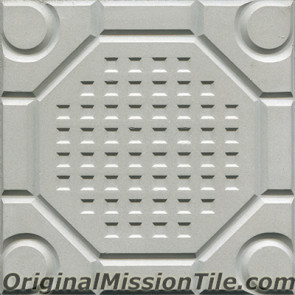 Original Mission Tile Cement Relief San Luis - 8 x 8