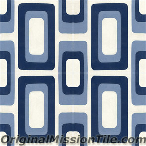 Original Mission Tile Cement Oceana Sea Island 01 - 8 x 8