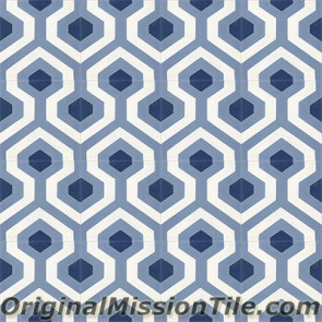 Original Mission Tile Cement Oceana Skyline 02 - 8 x 8