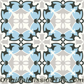 Original Mission Tile Cement Classic Sofia 03 - 8 x 8