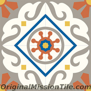 Original Mission Tile Cement Classic Torino 03 - 8 x 8