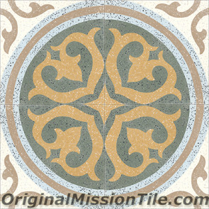 Original Mission Tile Cement Terrazzo Santa Maria - 8 x 8