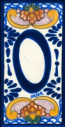 Mexican House Numbers Baroque Design No. 2 # 0