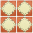 Arabesque Brown/Black Decorative Talavera Blanco