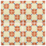 Clover Brown/Blue Decorative Talavera Blanco