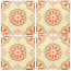 Lace Brown Decorative Talavera Blanco
