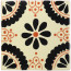 Madrid Black/Brown Decorative Talavera Blanco