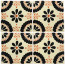 Madrid Black/Brown Decorative Talavera Blanco