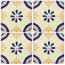 Madrid Blue/Brown Decorative Talavera Blanco