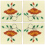 Thistle Decorative Talavera Blanco