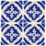 Toledo Blue Decorative Talavera Blanco
