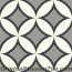 Original Mission Tile Cement Contemporary Circle II 02 - 8 x 8