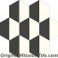 Original Mission Tile Cement Hexagonal April 02 - 8 x 8