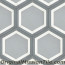 Original Mission Tile Cement Hexagonal Frame 03 - 8 x 8