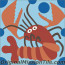 Original Mission Tile Cement Santa Barbara Lobster - 8 x 8