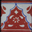 Sierra Brown/Blue Decorative Talavera Blanco